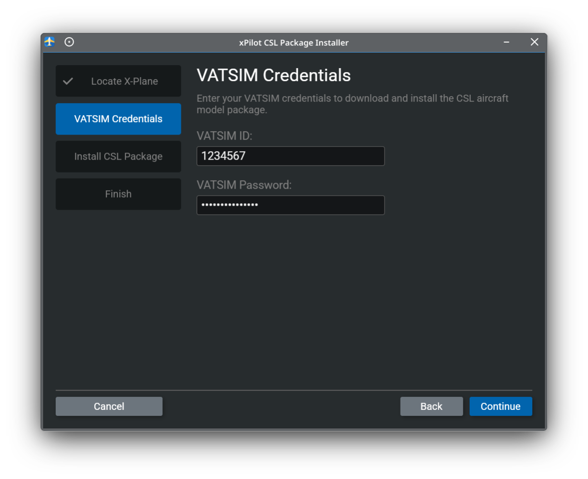 VATSIM Credentials