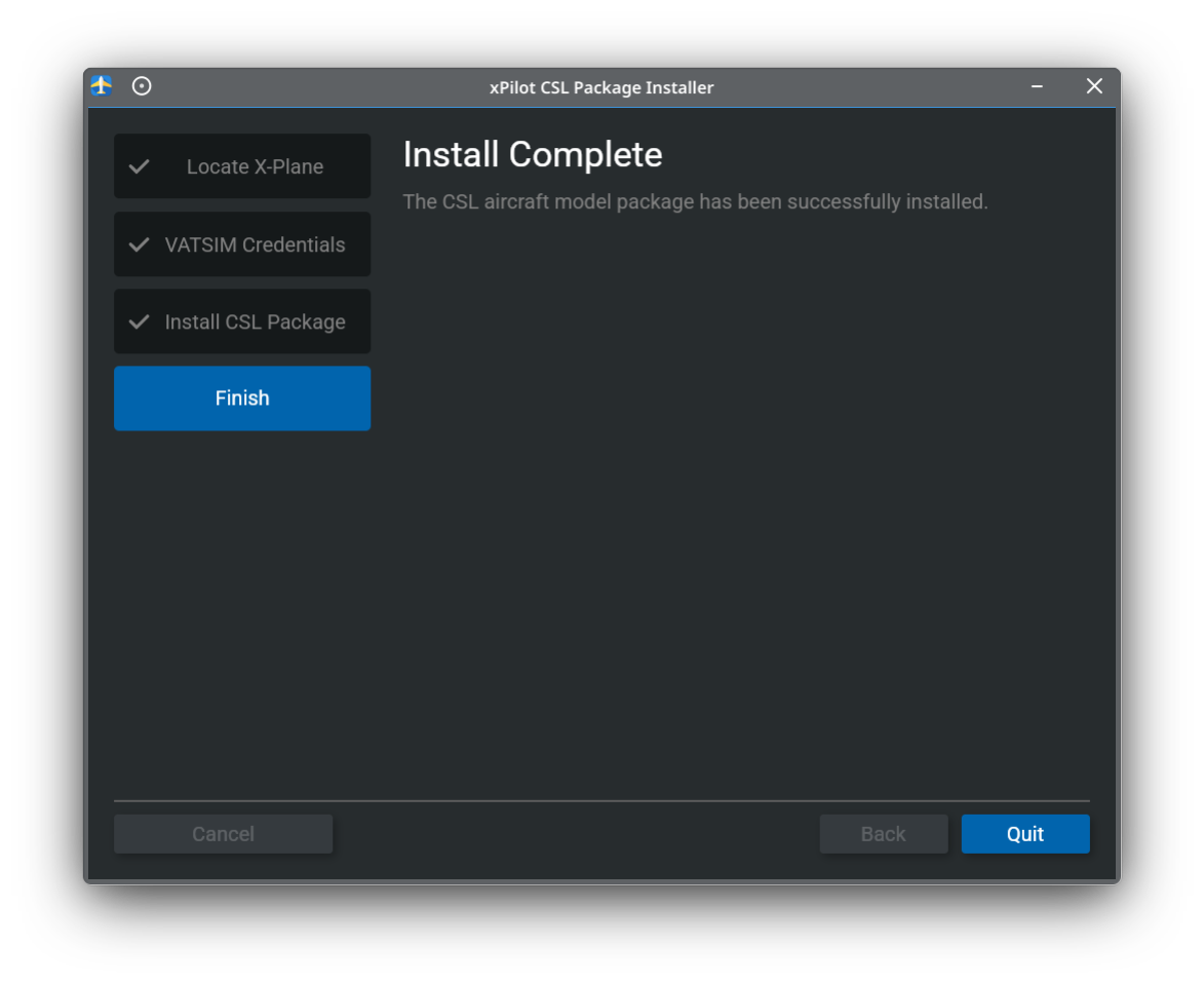 CSL Install Complete