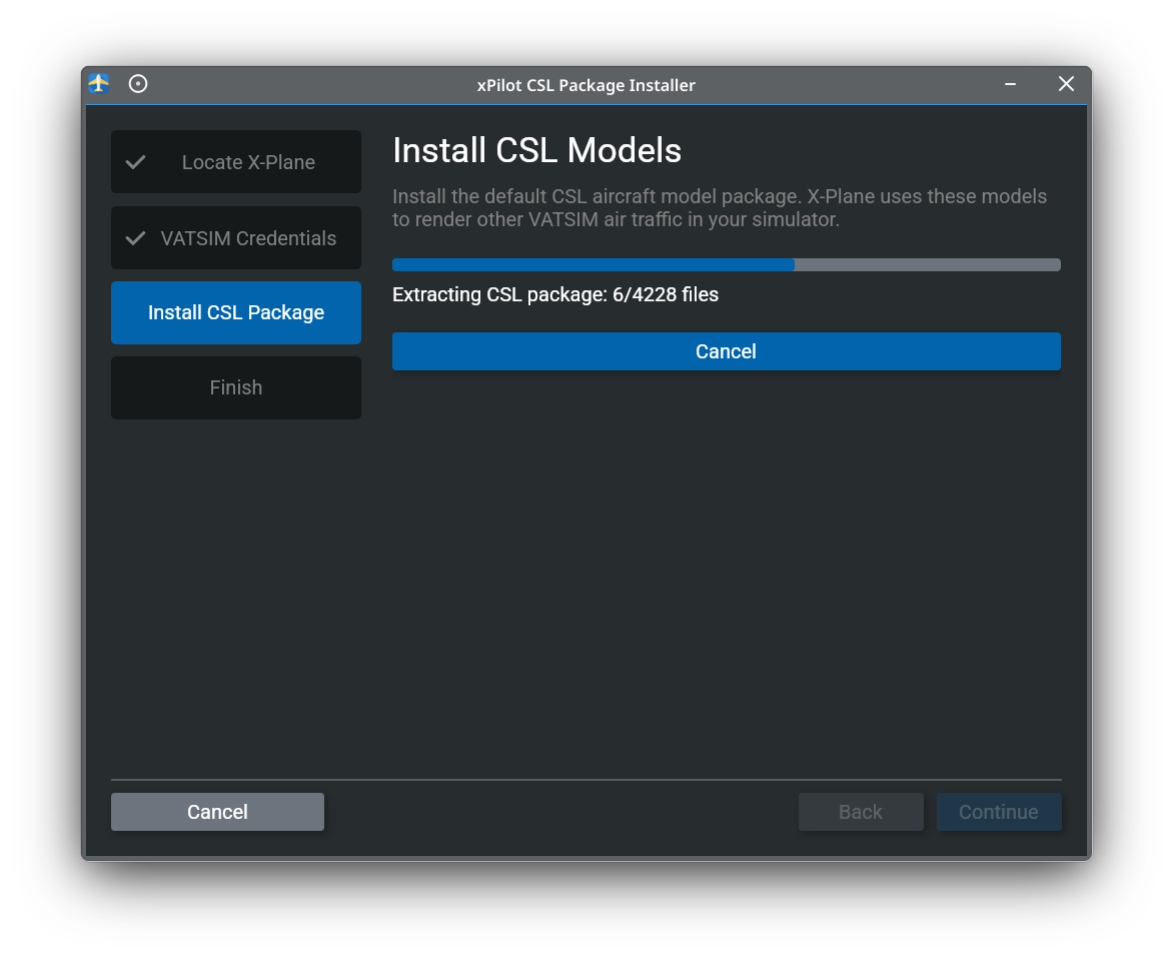 CSL Install Progress