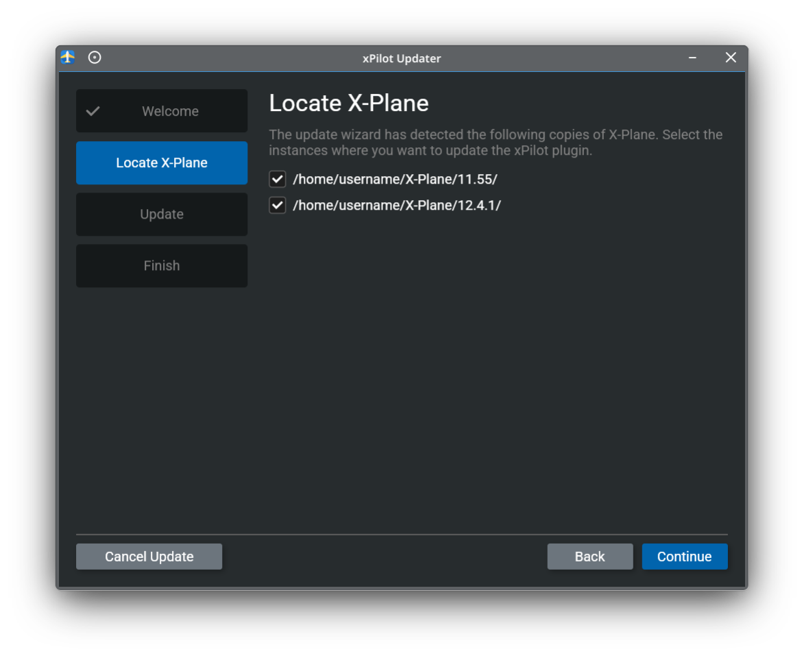 Locate X-Plane Installations